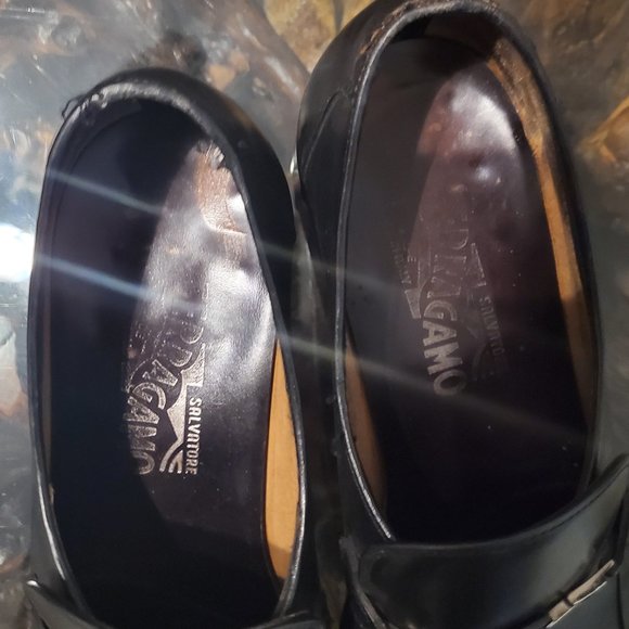 Ferragamo black dress shoes